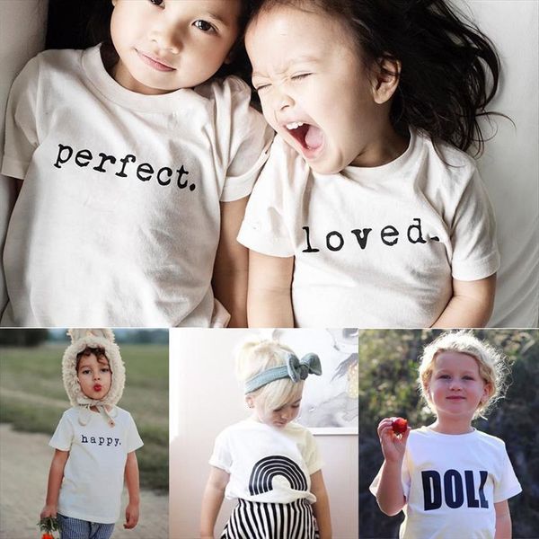 kids t shirt for girls toddler infant boys summer clothes short sleeve cotton tees fashion letter printed white shirts, Blue
kids t shirt for girls toddler infant boys summer clothes short sleeve cotton tees fashion letter printed white shirts, Blue