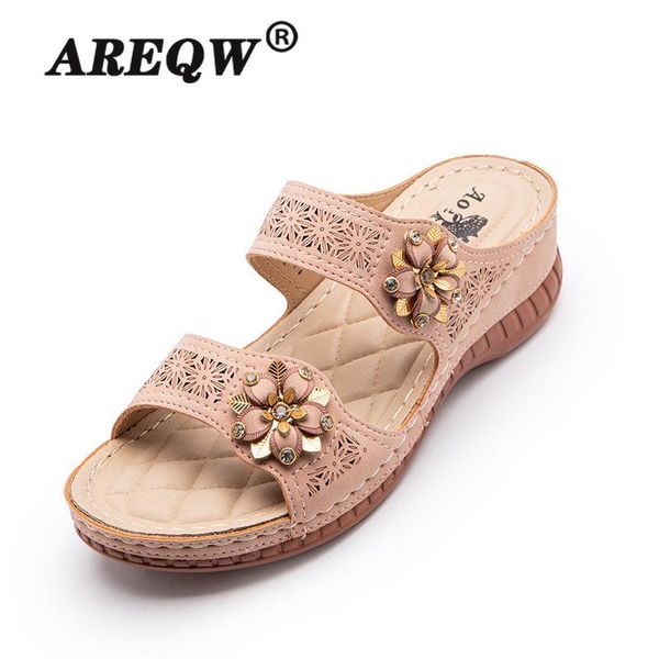 women's sandals summer ladies girls leather retro hollow slope with large size outer wear 5cm heel slippers, Black
women's sandals summer ladies girls leather retro hollow slope with large size outer wear 5cm heel slippers, Black