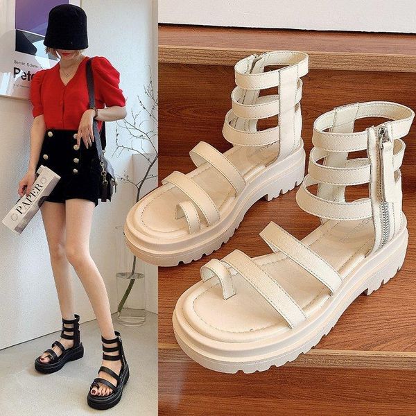 dress shoes sandals woman open toed thick summer for women platform zipper female ladies beach, Black
dress shoes sandals woman open toed thick summer for women platform zipper female ladies beach, Black