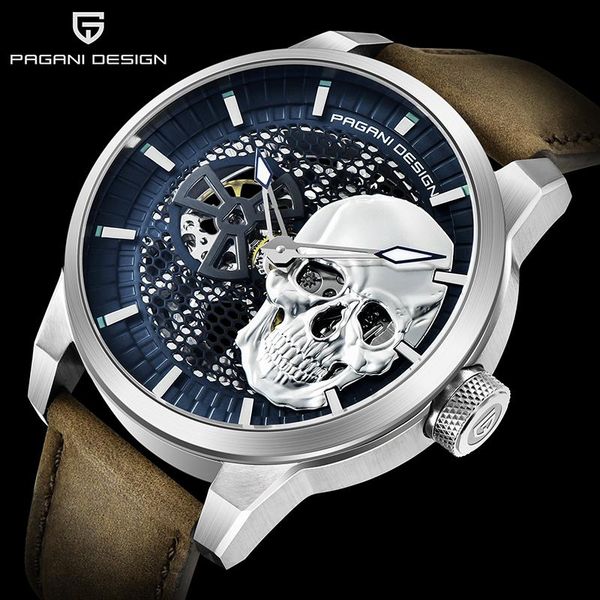 wristwatches 2021 pagani design skeleton men's watches mechanical automatic watch for men 100m waterproof business clock, Slivery;brown
wristwatches 2021 pagani design skeleton men's watches mechanical automatic watch for men 100m waterproof business clock, Slivery;brown
