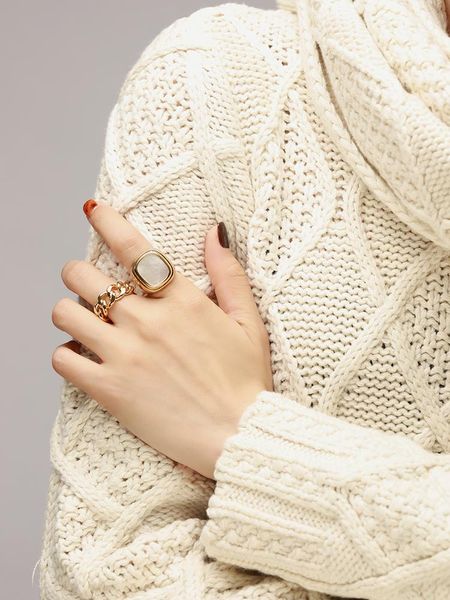 cluster rings titanium with 18 k gold big shell band statement ring women jewlery designer t show club cocktail party rare japan korean, Golden;silver
cluster rings titanium with 18 k gold big shell band statement ring women jewlery designer t show club cocktail party rare japan korean, Golden;silver