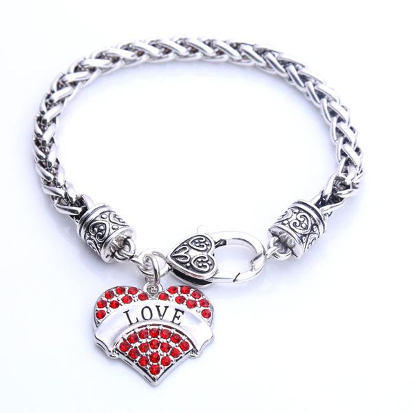 drop est gift rhodium plated with sparkling crystals love heart charm bracelet lobster-claw-clasps link, chain, Black
drop est gift rhodium plated with sparkling crystals love heart charm bracelet lobster-claw-clasps link, chain, Black