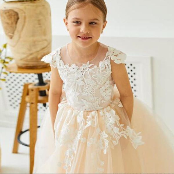 girl's dresses champagne flower girl baby pageant cap sleeves ilusion robe de demoiselle kids pograpy princess birthday wedding, Red;yellow
girl's dresses champagne flower girl baby pageant cap sleeves ilusion robe de demoiselle kids pograpy princess birthday wedding, Red;yellow