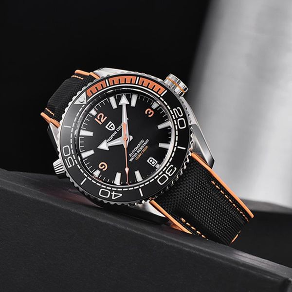 wristwatches brand pagani design men's watch ceramic bezel sapphire glass automatic watches 100m waterproof sports mechanical wristwatc, Slivery;brown
wristwatches brand pagani design men's watch ceramic bezel sapphire glass automatic watches 100m waterproof sports mechanical wristwatc, Slivery;brown