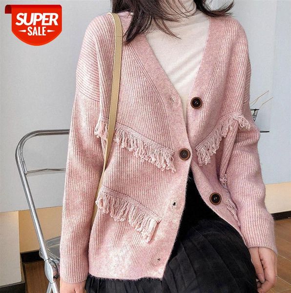 011076 fringed knit cardigan women korean style loose lazy net red sweater jacket #6l3k, Black;gray
011076 fringed knit cardigan women korean style loose lazy net red sweater jacket #6l3k, Black;gray