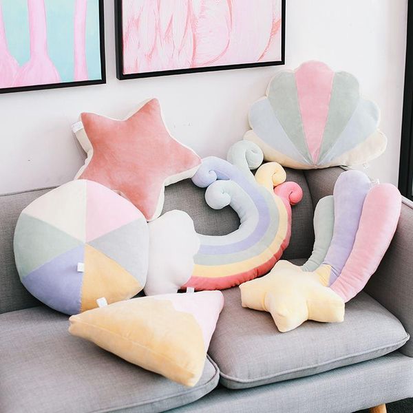 cushion/decorative pillow moon/star/rainbow nordic rainbow color cushion back bay window decoration ornaments plush throw soft doll
cushion/decorative pillow moon/star/rainbow nordic rainbow color cushion back bay window decoration ornaments plush throw soft doll