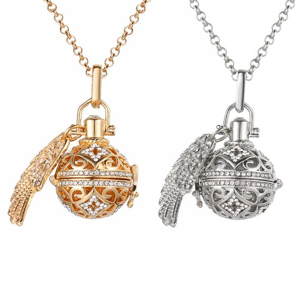 aromatherapy essential oil diffuser necklace gold silver colors rhinestone locket perfume pendant necklaces for women fashion jewelry
aromatherapy essential oil diffuser necklace gold silver colors rhinestone locket perfume pendant necklaces for women fashion jewelry