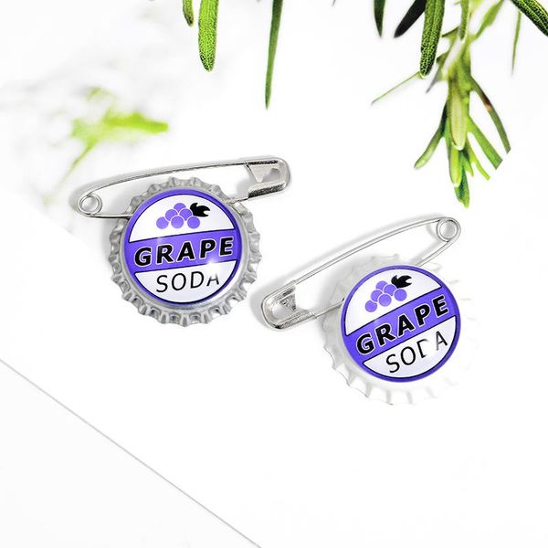pins, brooches grape soda creativity bottle cap alloy brooch pins beverage shirt lapel pin jewelry gift badege bags for friends, Gray
pins, brooches grape soda creativity bottle cap alloy brooch pins beverage shirt lapel pin jewelry gift badege bags for friends, Gray