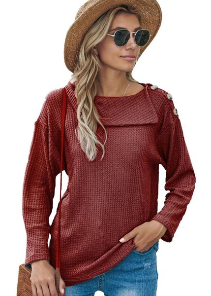 autumn women's t shirt solid irregular turn-down collar pullovers women clothing casual button female 2021 fashion t-shirt, White
autumn women's t shirt solid irregular turn-down collar pullovers women clothing casual button female 2021 fashion t-shirt, White