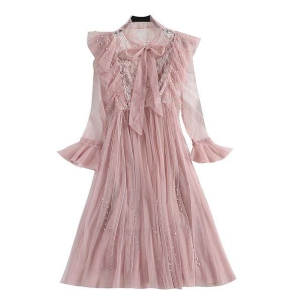 casual dresses 2021 spring sweet long flare sleeve hollow out lace women romantic ruffles lady dress, Black;gray
casual dresses 2021 spring sweet long flare sleeve hollow out lace women romantic ruffles lady dress, Black;gray