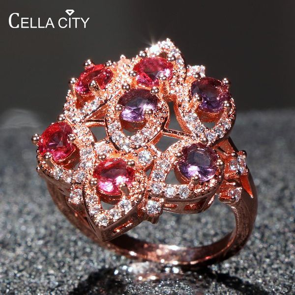cluster rings cellacity trendy amethyst ring for women silver 925 jewelry round gemstones flower pink zircon female anniversary gift wholesa, Golden;silver
cluster rings cellacity trendy amethyst ring for women silver 925 jewelry round gemstones flower pink zircon female anniversary gift wholesa, Golden;silver