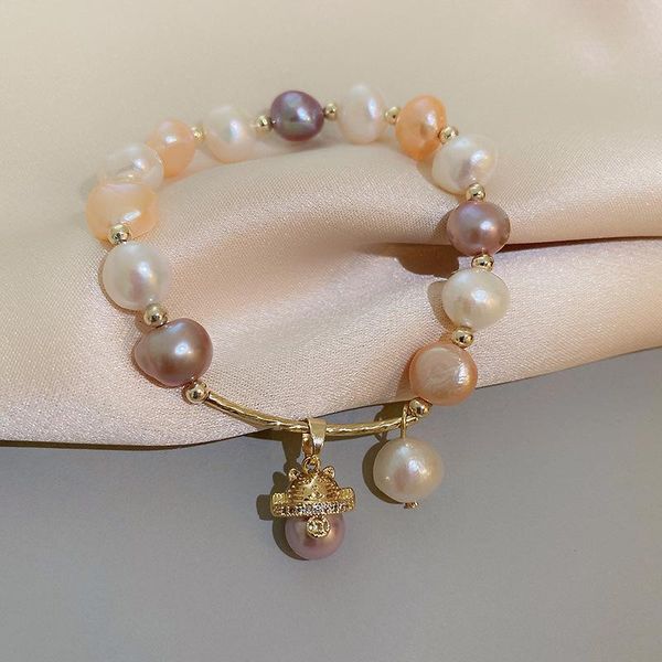 charm bracelets origin summer unique champagne colour irregular real pearl beaded bracelet for women metallic fortune cat jewelry, Golden;silver
charm bracelets origin summer unique champagne colour irregular real pearl beaded bracelet for women metallic fortune cat jewelry, Golden;silver