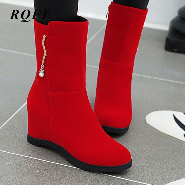 boots red ankle women height increasing flat with boot zipper round toe fashion winter shoes woman plus big size 10 ctystal, Black
boots red ankle women height increasing flat with boot zipper round toe fashion winter shoes woman plus big size 10 ctystal, Black