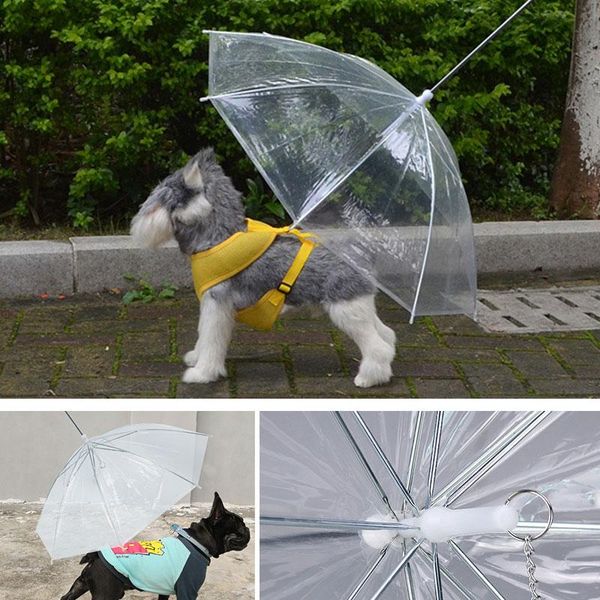 dog apparel outdoor pet umbrellas with chain transparent pe built-in walk leash for puppy rain snow cat doggy waterproof supplies
dog apparel outdoor pet umbrellas with chain transparent pe built-in walk leash for puppy rain snow cat doggy waterproof supplies