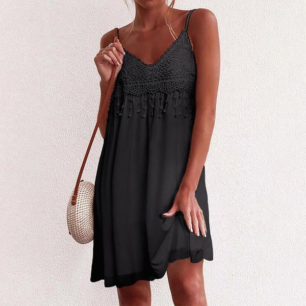 casual dresses women mini dress v-neck solid appliques spathetti strap sleeveless sling lace clubwear robe, Black;gray
casual dresses women mini dress v-neck solid appliques spathetti strap sleeveless sling lace clubwear robe, Black;gray