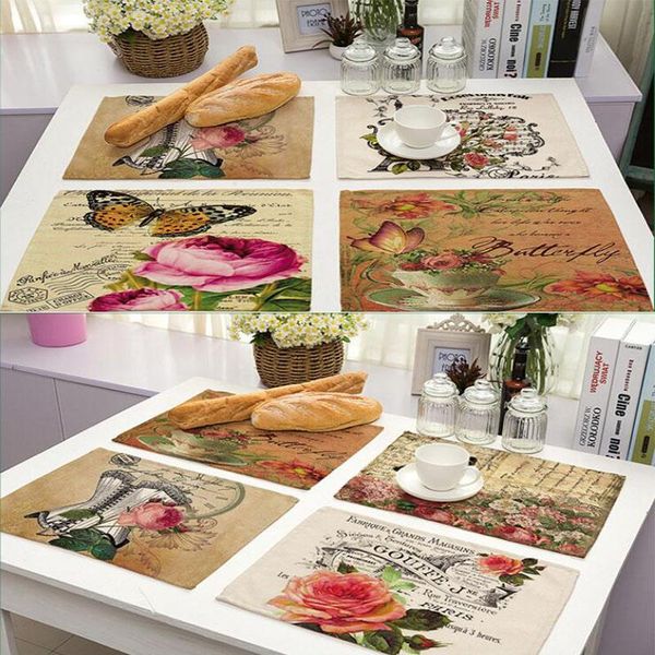 mats & pads cotton linen placemats plant flowers printed coasters non-slip insulation table bowls kitchen decoration 42*32cm
mats & pads cotton linen placemats plant flowers printed coasters non-slip insulation table bowls kitchen decoration 42*32cm