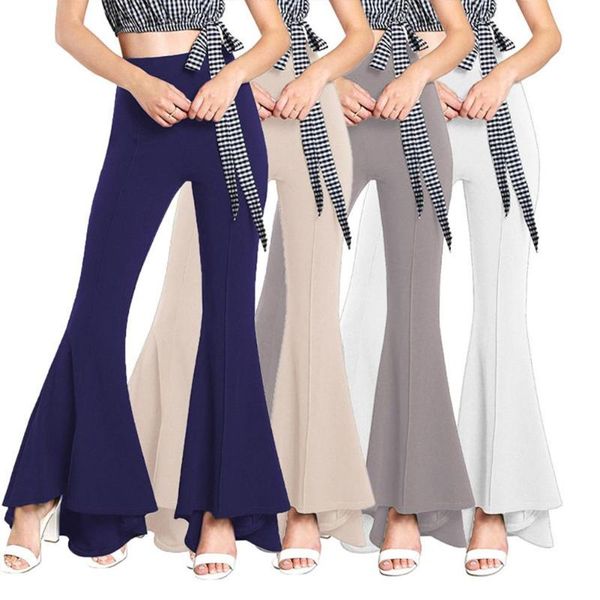 women's pants & capris fashion vintage women casual high waist solid color elastic wide leg bell-bottom flare trousers s-3xl, Black;white
women's pants & capris fashion vintage women casual high waist solid color elastic wide leg bell-bottom flare trousers s-3xl, Black;white