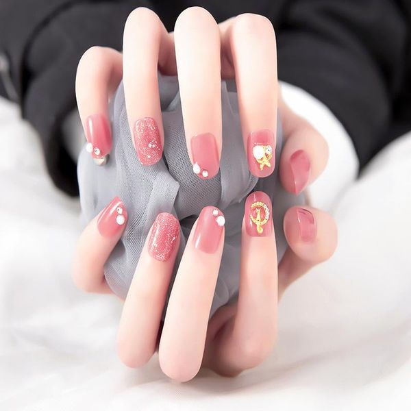 false nails fake white powder pearl wear-resistant nail stickers finished 24 with glue accesorios, Red;gold
false nails fake white powder pearl wear-resistant nail stickers finished 24 with glue accesorios, Red;gold