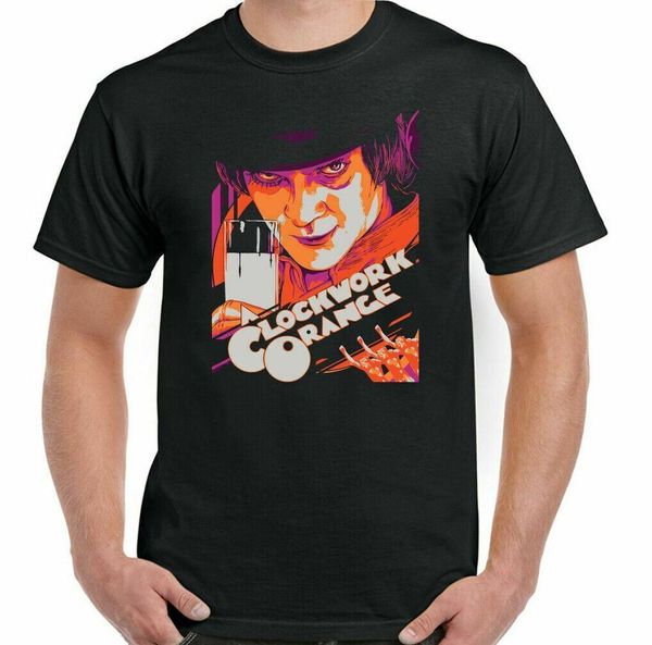 a clockwork orange t-shirt mens retro stanley kubrick 70s movie film poster top, White;black
a clockwork orange t-shirt mens retro stanley kubrick 70s movie film poster top, White;black