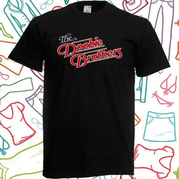 the doobie brothers logo men's black t-shirt size s to 3xl, White;black
the doobie brothers logo men's black t-shirt size s to 3xl, White;black