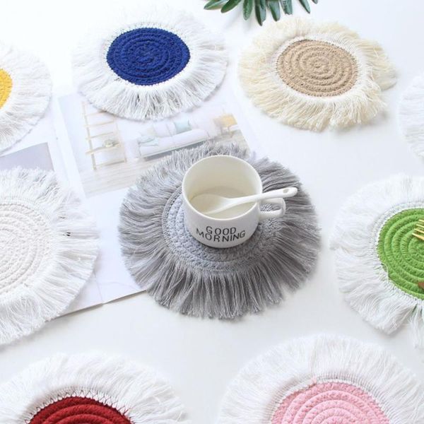 mats & pads northern europe macrame cup pad bohemia tablecloth table mat pure handmade cotton braid non-slip insulation for kitchen
mats & pads northern europe macrame cup pad bohemia tablecloth table mat pure handmade cotton braid non-slip insulation for kitchen