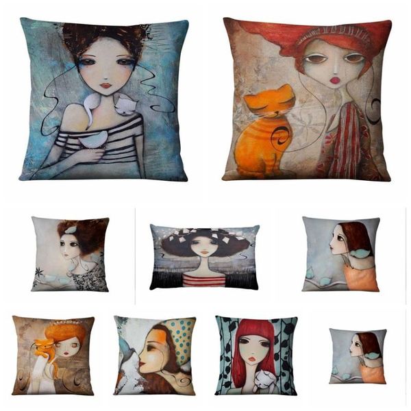 cushion/decorative pillow retro oil painting printed pillowcase big eye girls decorative home sofa throw pillows almofadas decorativas para
cushion/decorative pillow retro oil painting printed pillowcase big eye girls decorative home sofa throw pillows almofadas decorativas para