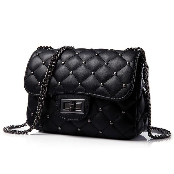 women's handbag black diamond pattern chain shoulder bag casual messenger fashion travel shopping totes
women's handbag black diamond pattern chain shoulder bag casual messenger fashion travel shopping totes