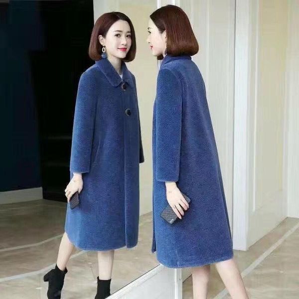 women's fur & faux 2021 autumn winter women genuine sheep shearling jackets lady natural wool long sleeve overcoats female thick warm c, Black
women's fur & faux 2021 autumn winter women genuine sheep shearling jackets lady natural wool long sleeve overcoats female thick warm c, Black