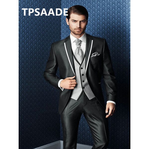 men's suits & blazers classic custom-made wedding dress man in groom's suit groomsman men (jacket + pants vest tie) n9qh, White;black
men's suits & blazers classic custom-made wedding dress man in groom's suit groomsman men (jacket + pants vest tie) n9qh, White;black