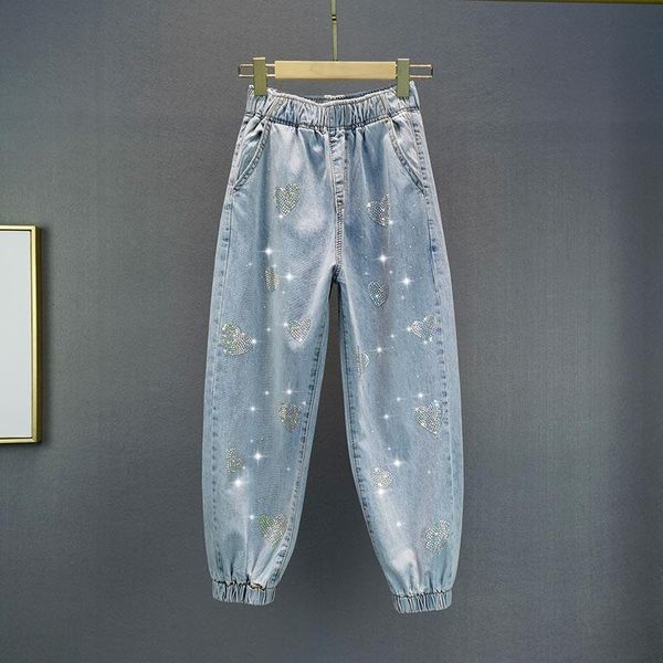 women's jeans light blue beaded shine women autumn 2021 elastic harem ankle length loose female pants quality
women's jeans light blue beaded shine women autumn 2021 elastic harem ankle length loose female pants quality