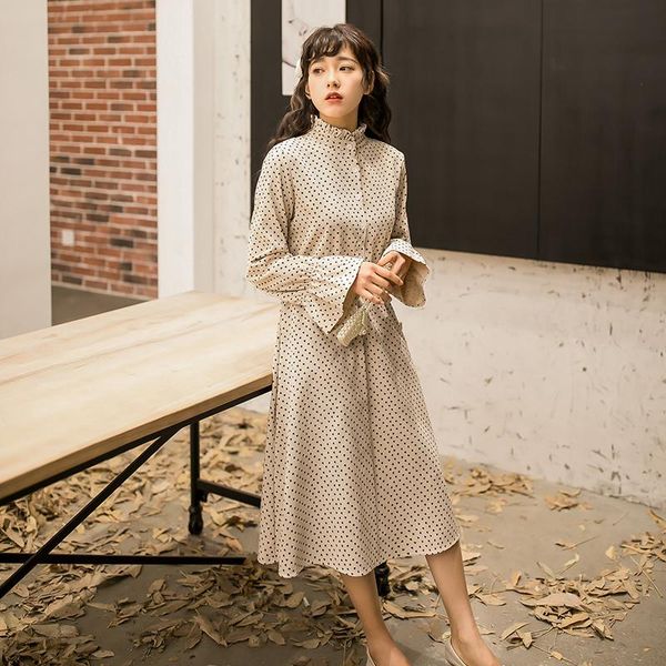 casual dresses women dress 2021 autumn winter korean fashion vintage heart print midi ladies stand collar elegant clothes, Black;gray
casual dresses women dress 2021 autumn winter korean fashion vintage heart print midi ladies stand collar elegant clothes, Black;gray