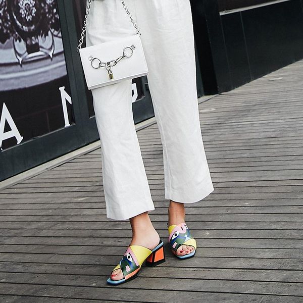 dress shoes dilalula 2021 mixed color women summer mules large size 34-43 whole genuine leather high heels dating slippers woman, Black
dress shoes dilalula 2021 mixed color women summer mules large size 34-43 whole genuine leather high heels dating slippers woman, Black