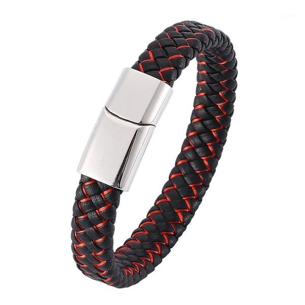 bangle drop classic style year gift stainless steel leather men's bracelet multi-color magnet buckle custom logo sale1, Black
bangle drop classic style year gift stainless steel leather men's bracelet multi-color magnet buckle custom logo sale1, Black