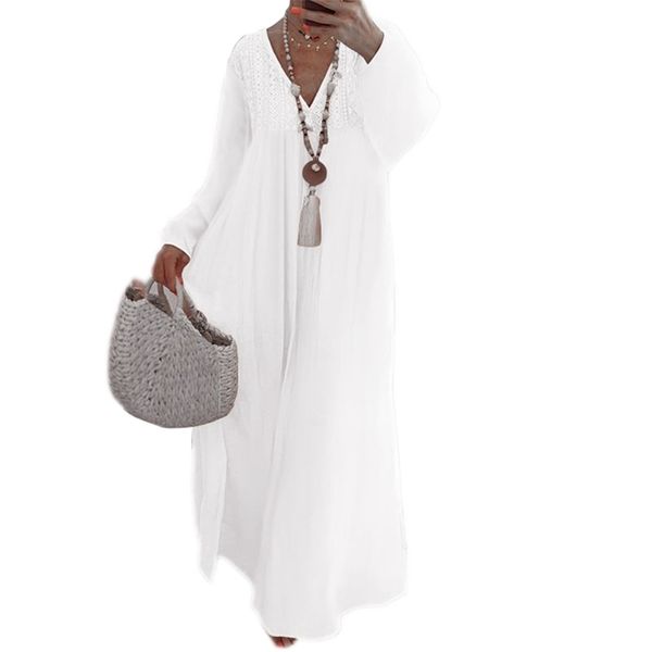 women dress autumn casual full length regular sleeve v-neck solid color high waist floor-length fashion 210522, Black;gray
women dress autumn casual full length regular sleeve v-neck solid color high waist floor-length fashion 210522, Black;gray