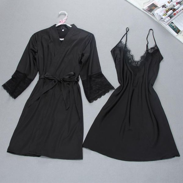 women's sleepwear brand robe & gown sets twinest bathrobe + mini night dress two pieces womens sleep set faux silk, Black;red
women's sleepwear brand robe & gown sets twinest bathrobe + mini night dress two pieces womens sleep set faux silk, Black;red