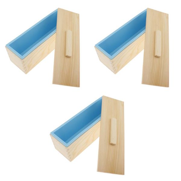 craft tools 3pieces/set rectangle silicone soap wooden box lid diy toast loaf mold 1200ml blue
craft tools 3pieces/set rectangle silicone soap wooden box lid diy toast loaf mold 1200ml blue