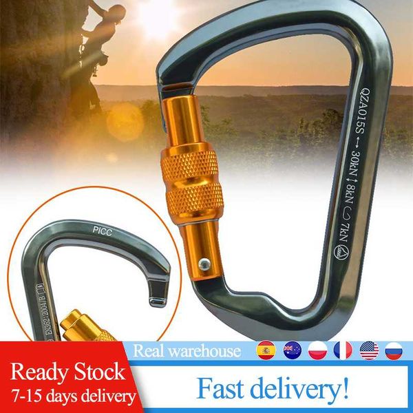 cords, slings and webbing 30kn screw door lock carabiner d type ring hook outdoor downhill climbing equipment safety camping
cords, slings and webbing 30kn screw door lock carabiner d type ring hook outdoor downhill climbing equipment safety camping