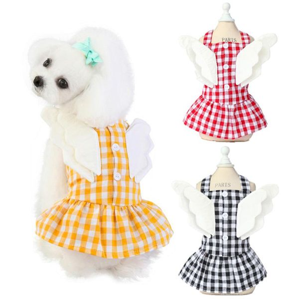 dog apparel summer angel wings puppy dress cotton plaid pet dresses for small dogs yorkshire maltese cat skirt pets clothes accessory
dog apparel summer angel wings puppy dress cotton plaid pet dresses for small dogs yorkshire maltese cat skirt pets clothes accessory
