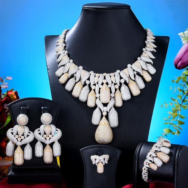earrings & necklace godki bling sequins luxury africa dubai jewelry sets for women wedding party zircon bridal set gift, Silver
earrings & necklace godki bling sequins luxury africa dubai jewelry sets for women wedding party zircon bridal set gift, Silver