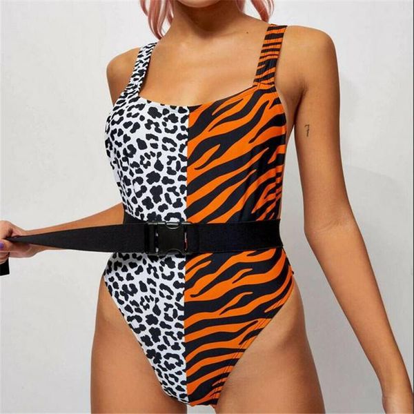 women's leopard swimsuit patchwork buckle belt bandage bikini ladies' push-up padded bra high waist beach swimwear one-piece suits
women's leopard swimsuit patchwork buckle belt bandage bikini ladies' push-up padded bra high waist beach swimwear one-piece suits