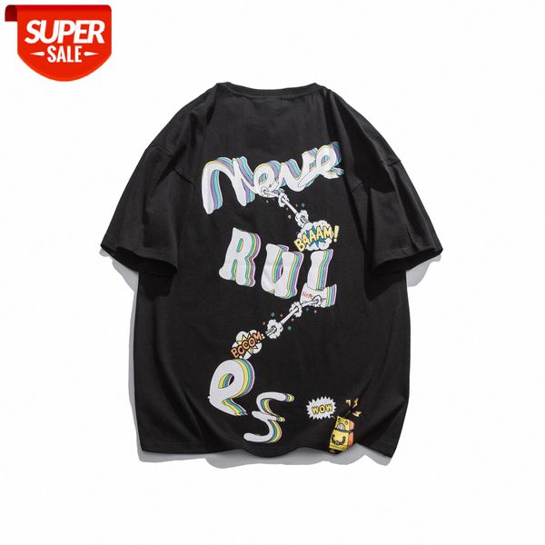 summer japanese youth t-shirt male street robot creative printing loose short-sleeved tee #394t, White;black
summer japanese youth t-shirt male street robot creative printing loose short-sleeved tee #394t, White;black