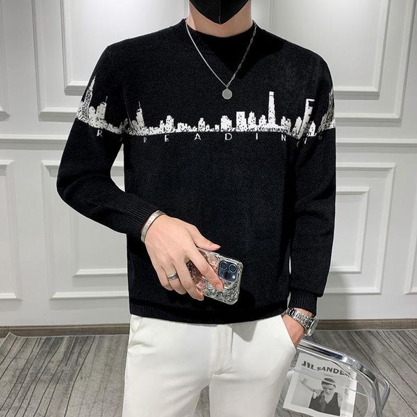men's sweaters men winter sweater brand o-neck pullover fashion streetwear pattern knitted slim male home pull homme, White;black
men's sweaters men winter sweater brand o-neck pullover fashion streetwear pattern knitted slim male home pull homme, White;black