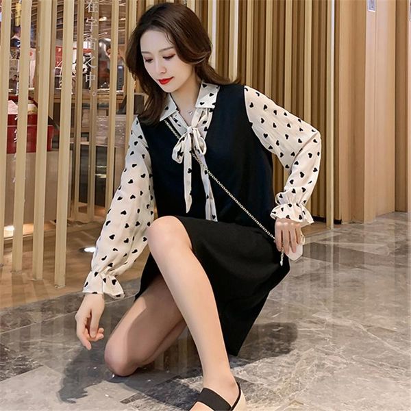 maternity dresses 8602# clothes spring autumn chiffon polka dot loose stylish dress for pregnant women pregnancy, White
maternity dresses 8602# clothes spring autumn chiffon polka dot loose stylish dress for pregnant women pregnancy, White