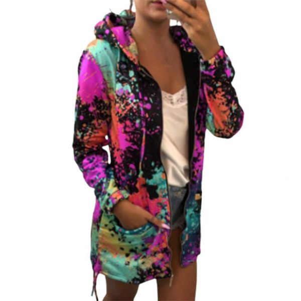 women's hoodies & sweatshirts ele-choices lady hoodie colorful printed casual tie dye drawstring lightweight cardigan coat for daily we, Black
women's hoodies & sweatshirts ele-choices lady hoodie colorful printed casual tie dye drawstring lightweight cardigan coat for daily we, Black