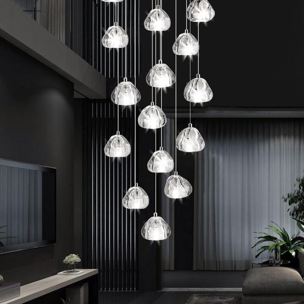 pendant lamps modern round transparent shape crystal glass ball led lights duplex apartment bar villa spiral staircase long chandelier
pendant lamps modern round transparent shape crystal glass ball led lights duplex apartment bar villa spiral staircase long chandelier