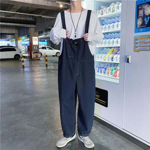 men's jeans 2021 autumn men and women casual blue jumpsuit tide brand cotton retro loose denim overalls
men's jeans 2021 autumn men and women casual blue jumpsuit tide brand cotton retro loose denim overalls