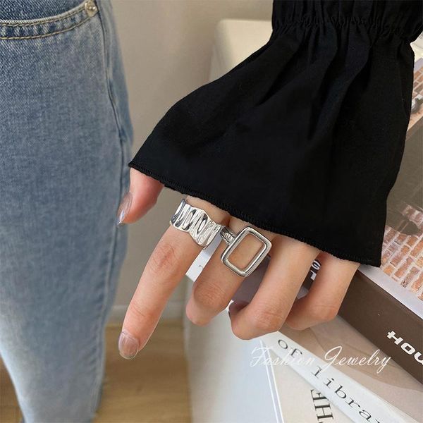 Wedding Rings MYQIS Vintage Hollow Square Folds Finger Ring For Women Girl 2021Trend Aesthatic Metallic Adjustable Open Jewelry, Slivery;golden
Wedding Rings MYQIS Vintage Hollow Square Folds Finger Ring For Women Girl 2021Trend Aesthatic Metallic Adjustable Open Jewelry, Slivery;golden