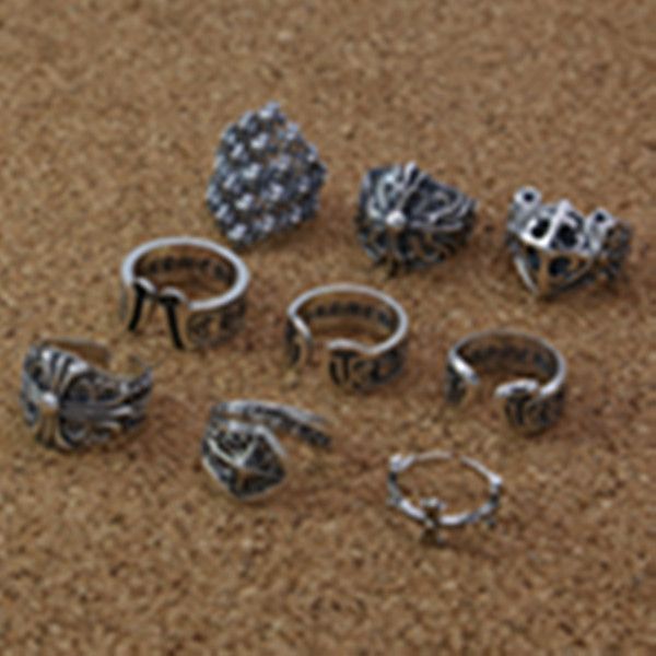 925 sterling silver crosses adjustable band rings american european antique punk gothic designer luxury jewelry accessories gift
925 sterling silver crosses adjustable band rings american european antique punk gothic designer luxury jewelry accessories gift