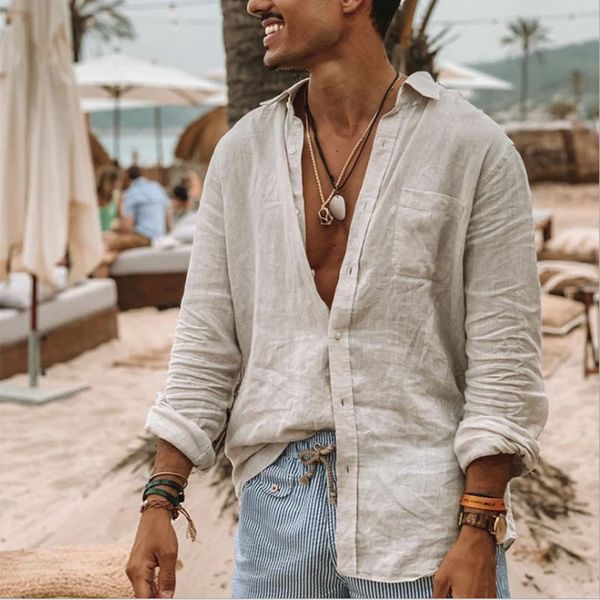 men's tee shirt solid color long sleeve street cotton simple lightweight breathable comfortable button down collar, White;black
men's tee shirt solid color long sleeve street cotton simple lightweight breathable comfortable button down collar, White;black