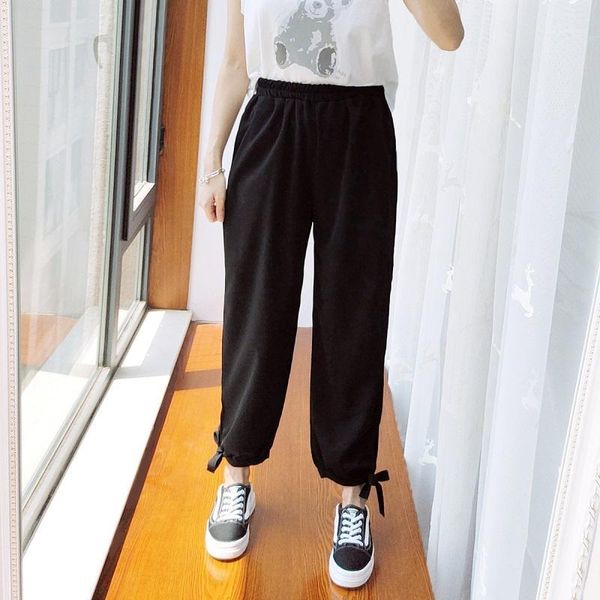 women's pants & capris summer women harem oversized female clothes high waist trousers stretch leg lace up solid color plus size bottom, Black;white
women's pants & capris summer women harem oversized female clothes high waist trousers stretch leg lace up solid color plus size bottom, Black;white